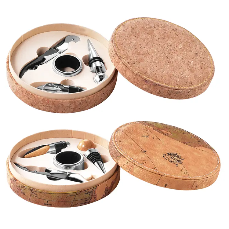 Set de vinos de Cork Box PU